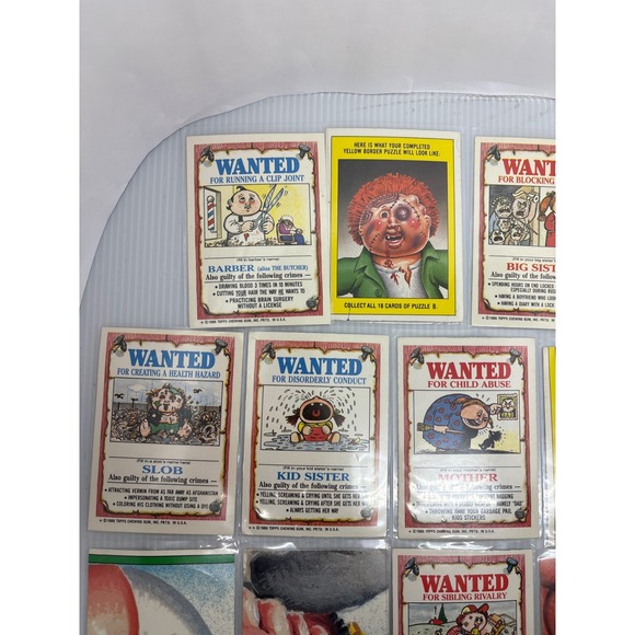 14 Garbage Pail Kids‎ Cards 1986 Topps Series 4 & 5 Stickers Vintage GPK - Picture 16 of 16